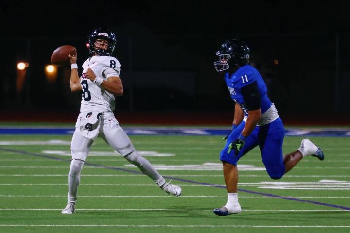 Nevada prep football: Tanner Vibabul lifts Las Vegas High past Desert Pines