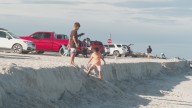 Sand cliffs in Fernandina Beach