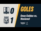 Once Caldas vs. Atlético Nacional (0-1): resumen y goles del partido por Copa Colombia