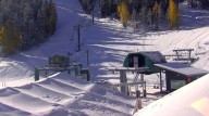 How does Lee Canyon's first snowfall stack up to previous years for the Las Vegas ski resort