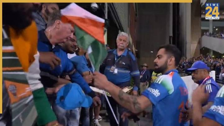 True Patriot! Virat Kohli Stops to Pick Up Fallen Indian Flag After SCG Win