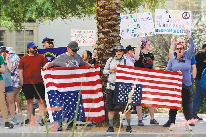 ‘No Kings’ movement in Las Vegas stands firm under nationwide watch