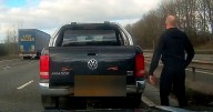 Driver gets out car in middle of motorway in road rage incident
