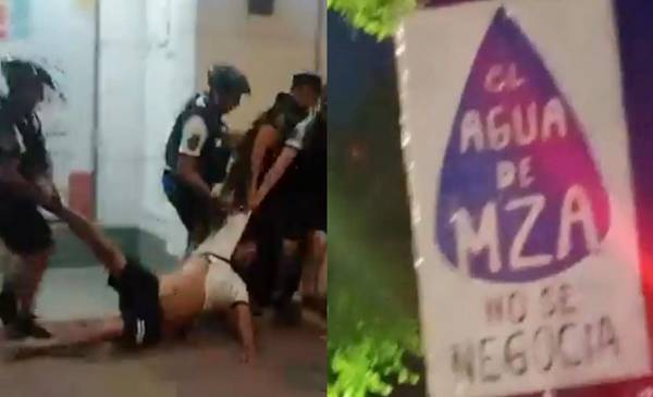 Mendoza: detuvieron a dos manifestantes que protestaban por el agua