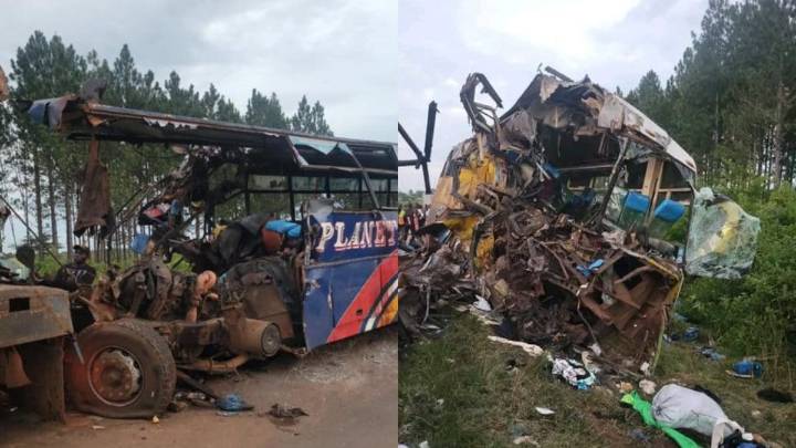 46 People Killed As Buses Collide Head-On During Overtaking In Uganda