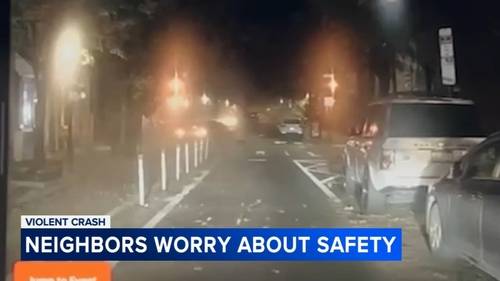 Driver charged after high-speed crash caught on camera in Philadelphia's Society Hill section