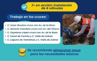 ATENTO AVISO: Mañana cortarán el agua a varias colonias