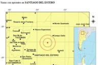 Sismo de 5,8 grados sacudió el interior de Santiago del Estero