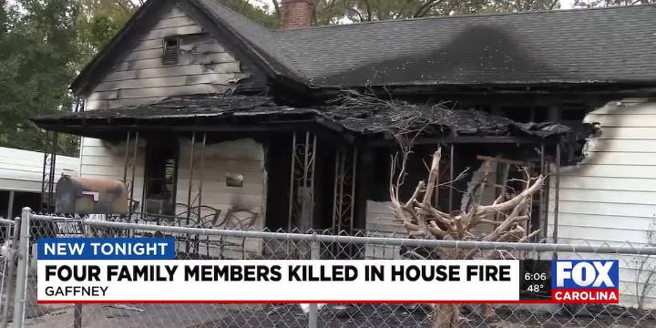 Four family members killed in house fire