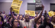 L.A.'s healthcare workers rally for affordable coverage after federal cuts