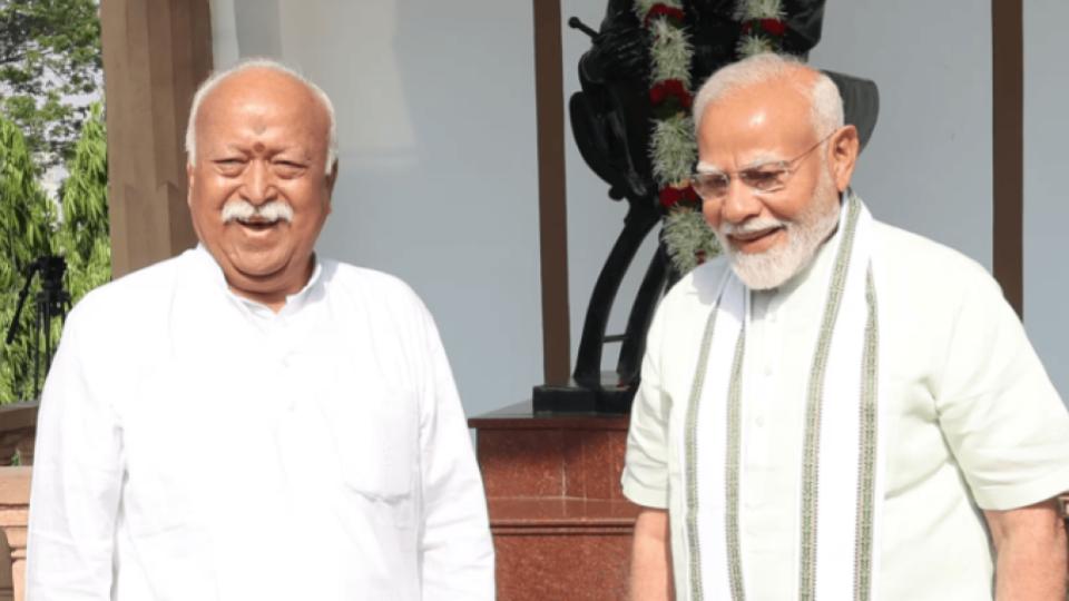 PM Modi Praises RSS Chief Bhagwat's Vijaydashmi Speech