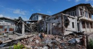 Photos show a town ravaged by civil war in Myanmar