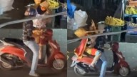 ‘Hanuman’, Running Late, Takes A Rapido To Reach Ramlila Maidan For Dusshera, Internet Says ‘He Could Just Fly’