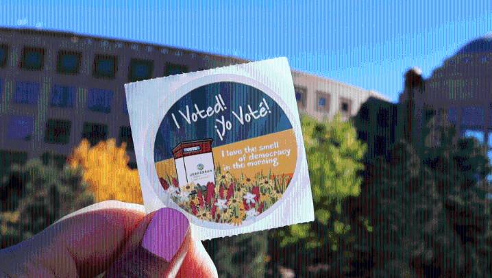 'It smells like democracy': Jeffco's 'I Voted' stickers get a nostalgic twist