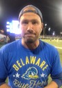 Andrew Bauhs visits Delaware Stadium as part of College Football Tour