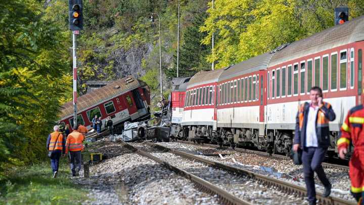 Choque de trenes en Eslovaquia deja 66 heridos