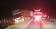 Choque en la Troncal del Magdalena Medio: conductor de camión de empresa de encomiendas murió