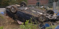 Crews respond to rollover crash near East Hartford gas station
