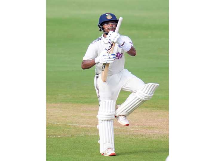 Jurel's special celebration after maiden Test century