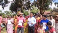 Residents protest over neglected road repairs at Ghilatali and Teliamura
