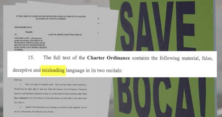 Boca Raton resident wants injunction to stop Save Boca ballot measure