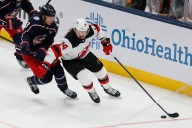 Timo Meier, Dawson Mercer power Devils past Blue Jackets 3-2 for second straight road win – Winnipeg Free Press