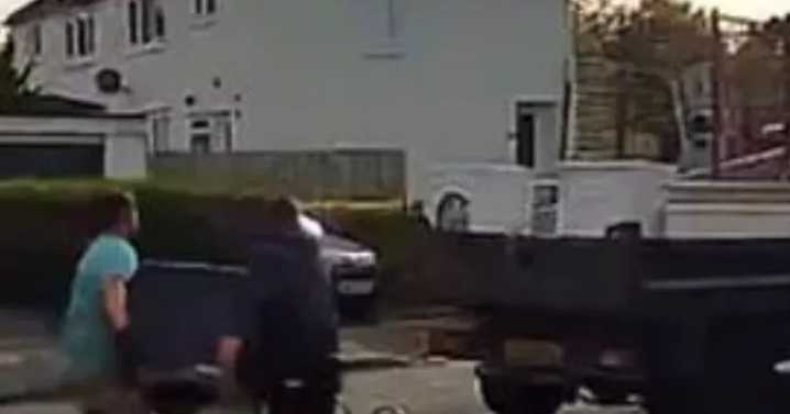 Brazen thieves caught 'nicking tumble dryer' from Edinburgh home on CCTV