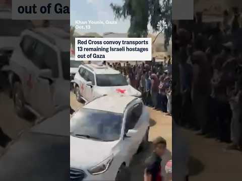 Red Cross convoy transports 13 remaining Israeli hostages out of Gaza