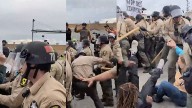 Protesters nabbed by state police after being forced into 'free speech zone'