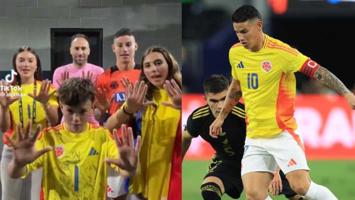 James Rodríguez y David Ospina no solo la rompen en la Selección Colombia, también en TikTok: video viral con sus hijos tras el triunfo contra México