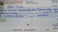 'Saven Thursday Six Harendra...': Govt School Principal's Rs 7,616 Cheque Goes Viral
