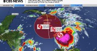 Tropical Storm Melissa should be big rainmaker but track uncertain. Maps show its forecast path.