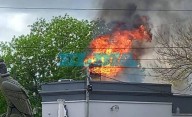 Incendio y tensión en una parrilla de La Loma