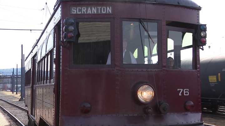 Families enjoy Halloween Fest with trolley rides in Scranton