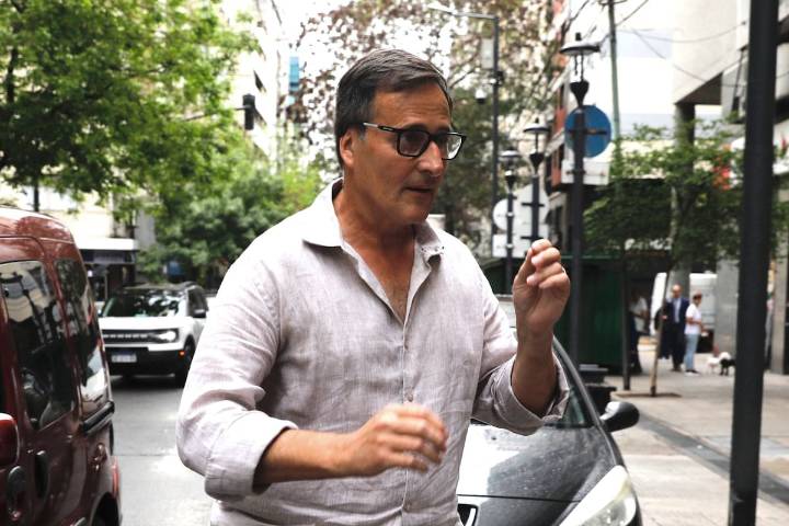La reacción de Cristian Graf cuando iba a declarar tras las acusaciones de la madre de Diego Fernández Lima