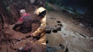 Deslave arrasa con viviendas en Huauchinango; habría personas heridas y no hay luz