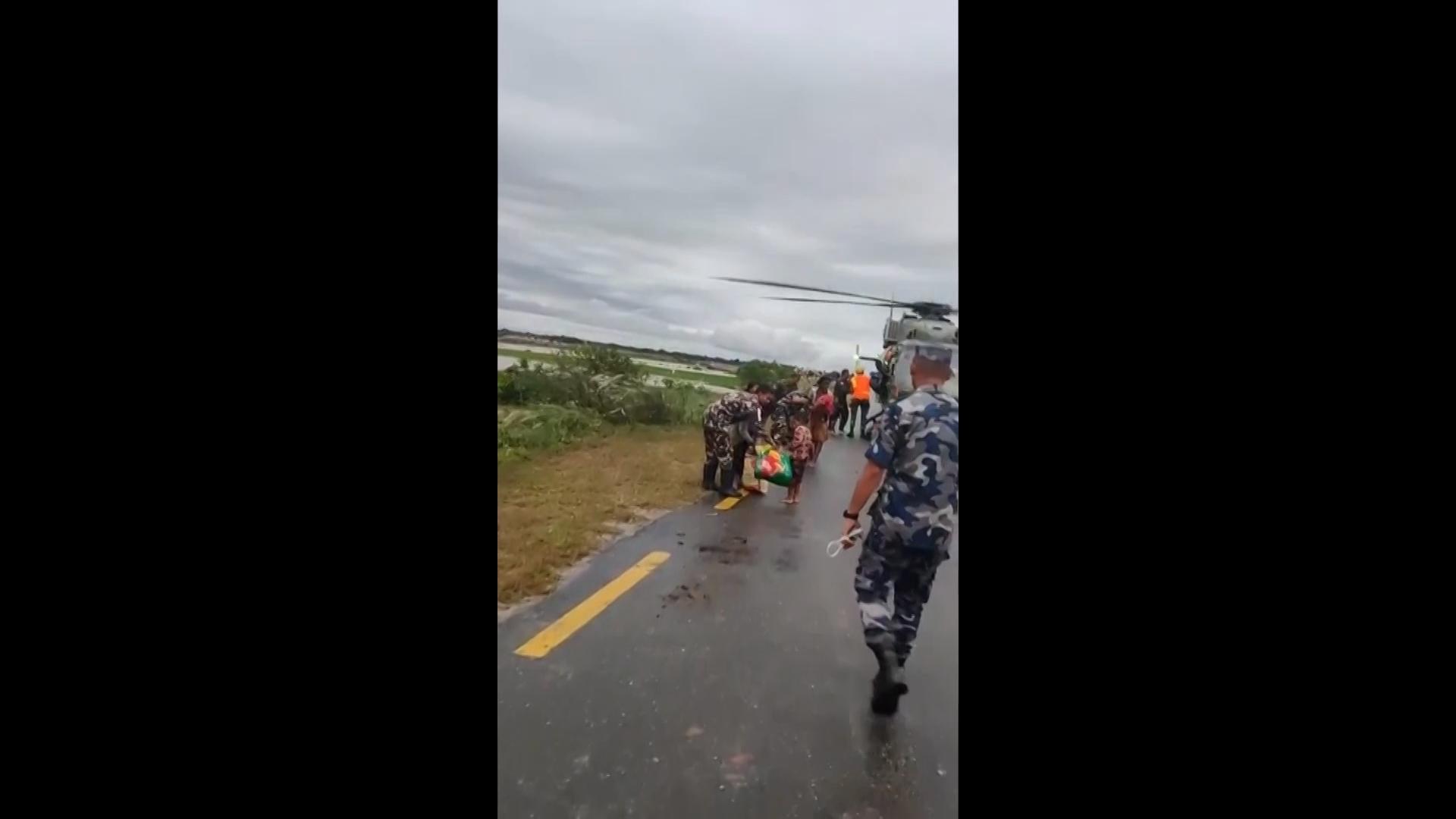 Army carries out rescues after Nepalese villages swept away by heavy rainfall and landslides