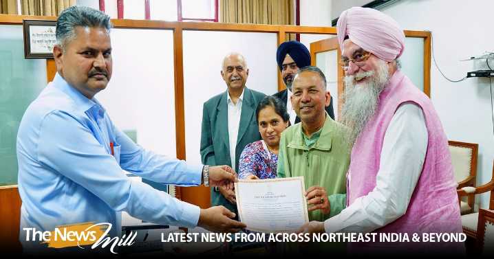 Punjab Vidhan Sabha Secretary hands over election certificate to Rajya Sabha MP