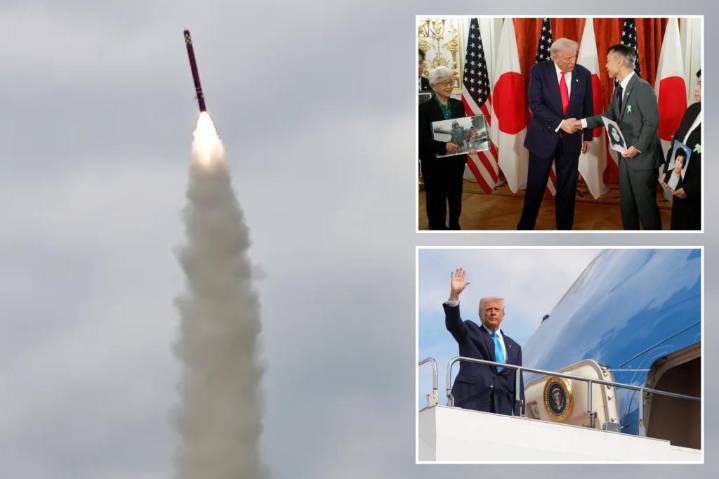 North Korea boasts missile test-firings as Trump makes South Korea visit