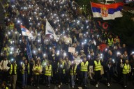 Thousands march in Serbia in persistent resistance to autocratic leader Vucic