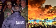 Incendio en Pamplona Alta: Premier, ministro del Interior, Defensa, y comandante general de la PNP llegaron al siniestro