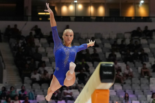 La ex campeona Angelina Melnikova brilla en su regreso al mundial de gimnasia
