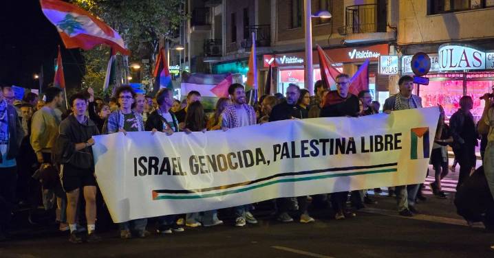 Una nueva concentración por Palestina toma las calles de Salamanca a última hora de la tarde de este 15 de octubre
