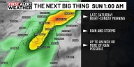 First Alert Weather: Best rain chance in weeks arriving this weekend