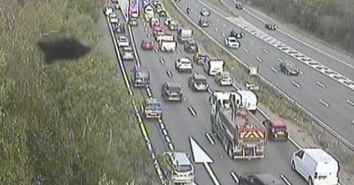 Kent A2 live updates as all traffic being held following crash near Dartford