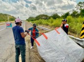 Continúa jornada de limpieza en autopista Ciudad Bolívar