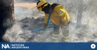 Cuarto día de incendio en Traslasierra: se espera un jueves complicado por vientos y calor