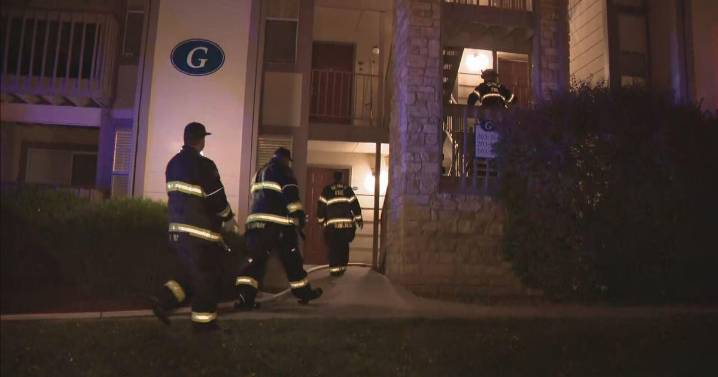 Denver firefighters rush to burning apartment before dawn Friday