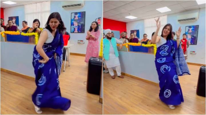 Woman steals spotlight with impromptu Diwali dance at office, video wows 12 million