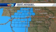 First fall frost finally coming to Iowa